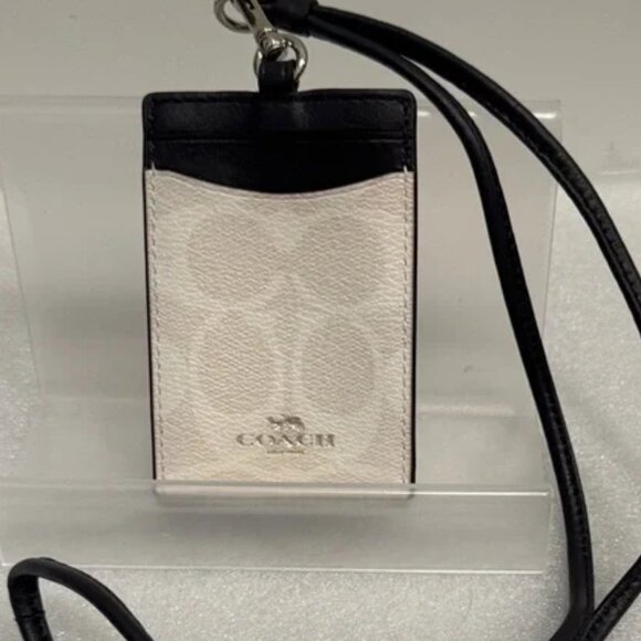 Coach Accessories - Coach Chalk color Signature C Lanyard/ID, Badge Holder EUC